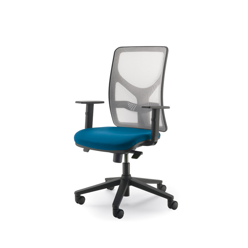 plava uredska stolica